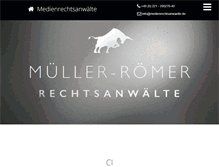 Tablet Screenshot of medienrechtsanwaelte.de